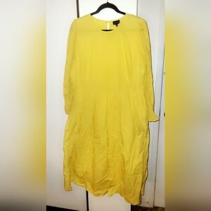 Who What Wear Yellow Midi Dress